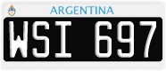 License plate of Argentina, Cars (1995, ABC 123)