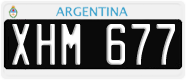 License plate of Argentina, Cars (1995, ABC 123)
