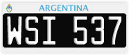 License plate of Argentina, Cars (1995, ABC 123)
