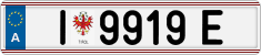 License plate of Austria, Regular plates