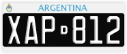 License plate of Argentina, Cars (1995, ABC 123)