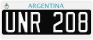 License plate of Argentina, Cars (1995, ABC 123)