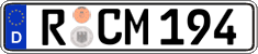 German license plate, Regular plates