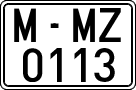 License plates of Spain, 1971 year series