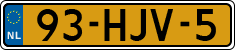 License plate of the Netherlands, Cars
