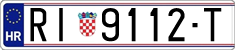 License plate of Croatia, Regular plates