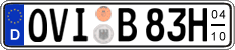 German license plate, Seasonal plates (Oldtimers)