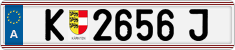 License plate of Austria, Regular plates