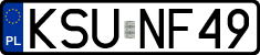 License plates of Poland, Regular car plates
