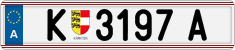 License plate of Austria, Regular plates