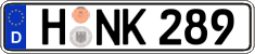 German license plate, Regular plates