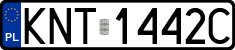 License plates of Poland, Regular car plates