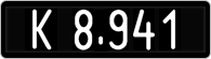 License plate of Austria, 1947 year system