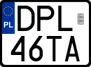 License plates of Poland, Regular car plates