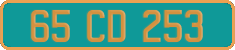 French license plate, Diplomatic