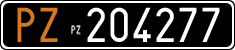 License plate of Italy, Cars (1927 year series)