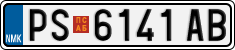 License plate of North Macedonia, Regular plates (2012)