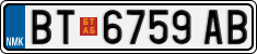 License plate of North Macedonia, Regular plates (2012)