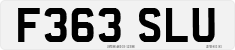 License plate of the United Kingdom, 1983 year system