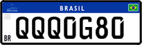 License plate of Brazil, Private owners (Mercosul)