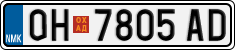 License plate of North Macedonia, Regular plates (2012)