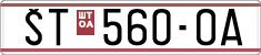 License plate of North Macedonia, Regular plates (1993)