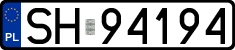 License plates of Poland, Regular car plates