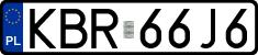 License plates of Poland, Regular car plates