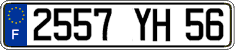 French license plate, FNI