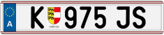 License plate of Austria, Regular plates