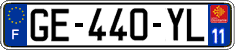 French license plate, SIV (ordinary)