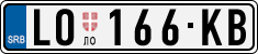 License plate of Serbia, Cars