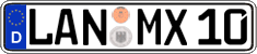 German license plate, Regular plates