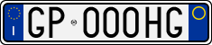 License plate of Italy, Cars (1994 year series)