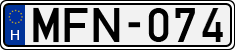license plates of Hungary, Cars (1990)