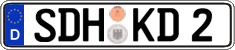 German license plate, Regular plates