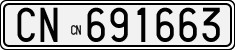 License plate of Italy, Cars (1927 year series)