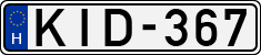 license plates of Hungary, Cars (1990)