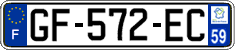 French license plate, SIV (ordinary)