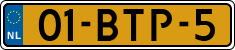 License plate of the Netherlands, Heavy Commercial Vehicles (1994 system)