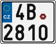 License plate of the Czech Republic, Motorcycles (2001)