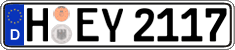 German license plate, Regular plates