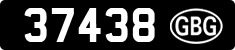 License plate of Guernsey, Regular plates
