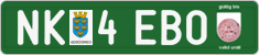 License plate of Austria, Export transit plates