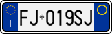 License plate of Italy, Cars (1994 year series)