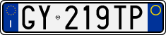 License plate of Italy, Cars (1994 year series)
