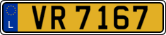 License plate of Luxembourg, 2003 year system