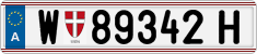 License plate of Austria, Regular plates