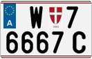 License plate of Austria, Regular plates