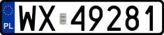 License plates of Poland, Regular car plates